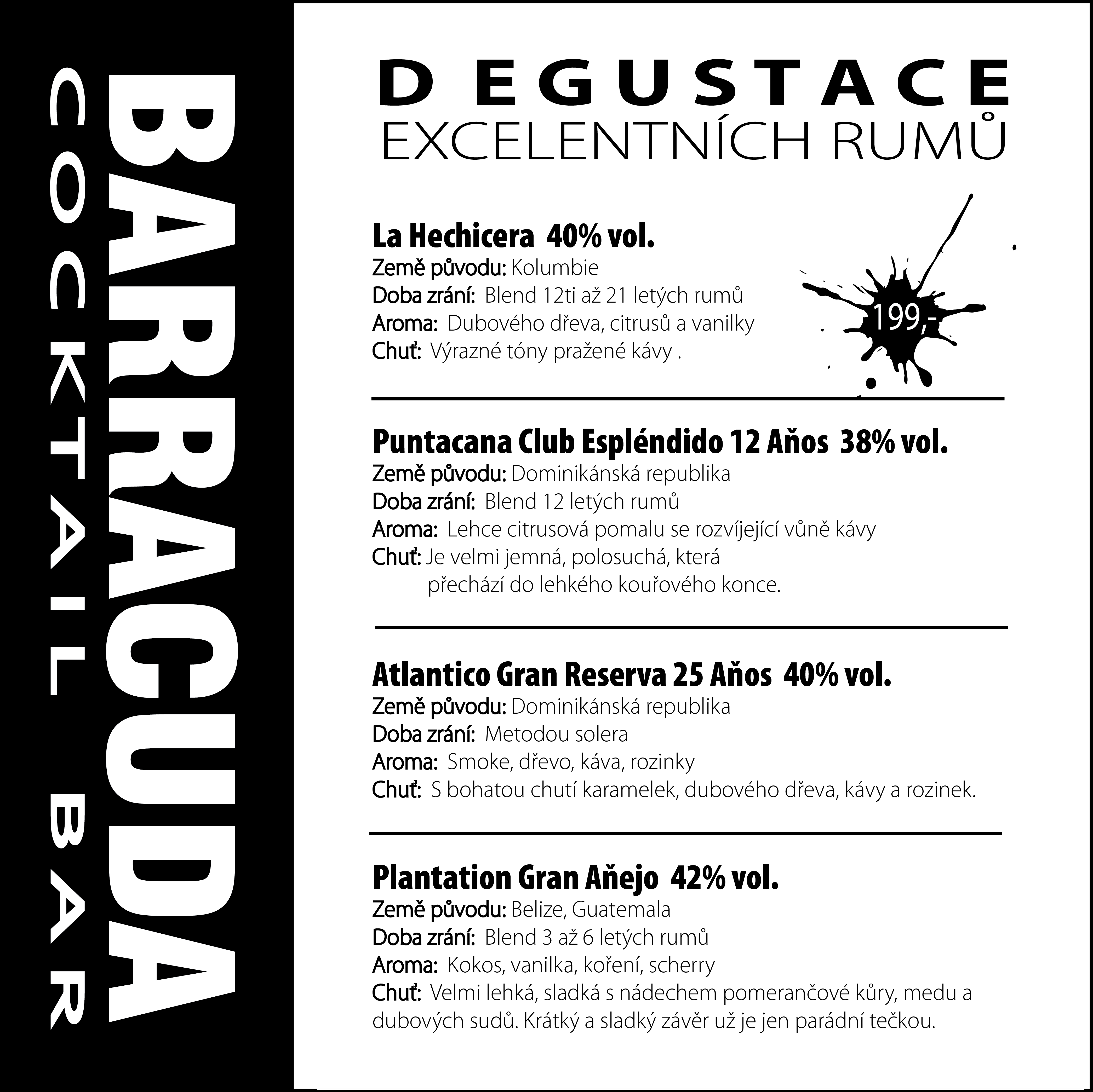 Degustace excelentních rumů